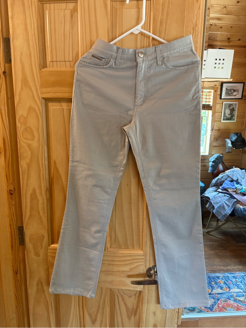 Valentino Men's Straight Jeans in Light Gray size 29/27